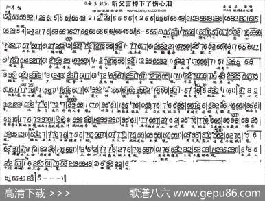 听父言掉下了伤心泪（《金玉奴》选段）