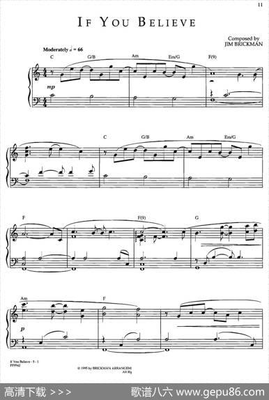 IfYouBeleve|JimBrickman（金布来克曼）