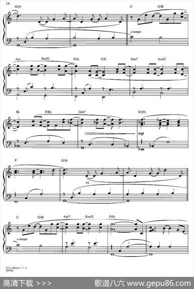 IfYouBeleve|JimBrickman（金布来克曼）