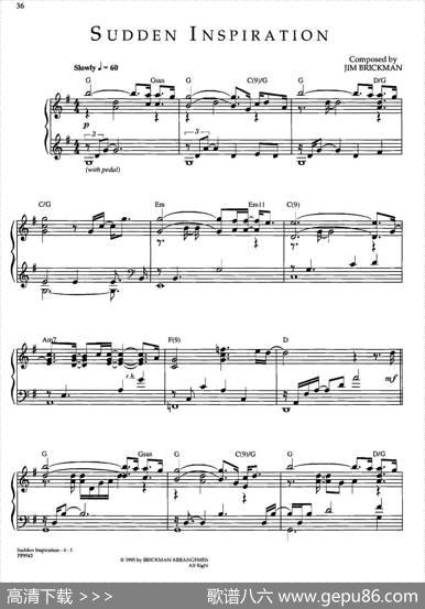 SuddenInspiration|JimBrickman（金布来克曼）