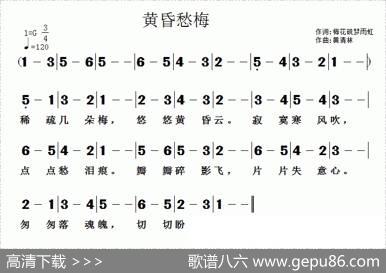 黄昏愁梅 - 梅花砚梦雨虹|黄清林