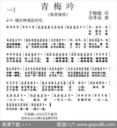 青梅吟 - 于晓敏|张朱论