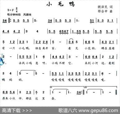 小毛鸭 - 胡泽民|邵会申