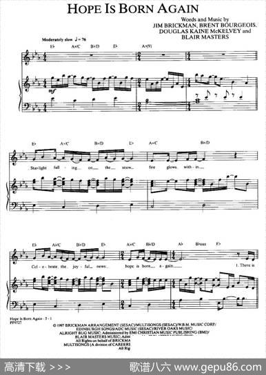 HopeIsBornAgain（希望重现）（正谱）|JimBrickman（金布来克曼）