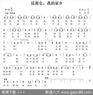 昆都仑，我的家乡（张桂山词志远曲） - 张桂山|志远
