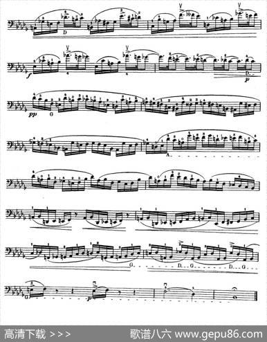大提琴高级练习曲40首No.3|戴维·波帕尔