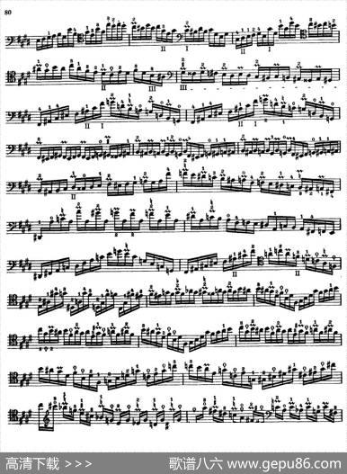 大提琴高级练习曲40首No.37（波音练习）|戴维·波帕尔