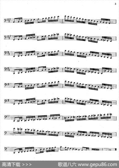 大管高级练习曲第一部分每日练习（1—10）