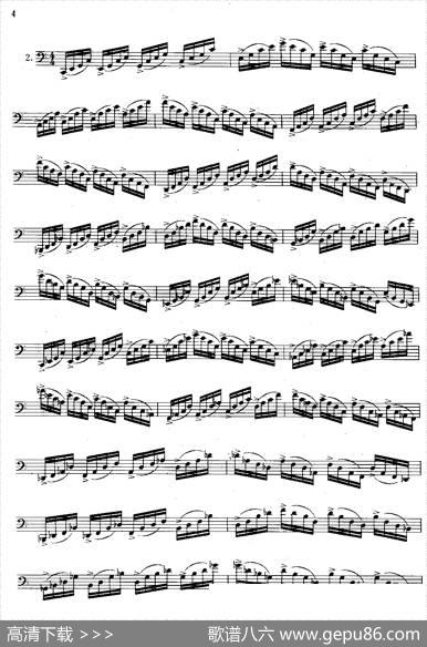大管高级练习曲第一部分每日练习（1—10）