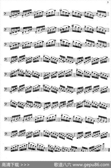 大管高级练习曲第一部分每日练习（1—10）
