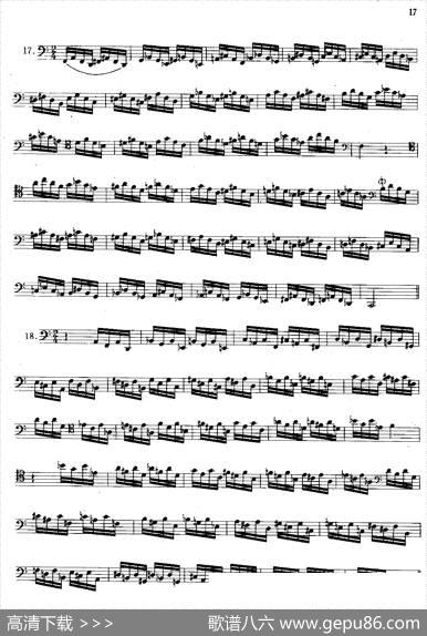 大管高级练习曲第一部分每日练习（11—20）