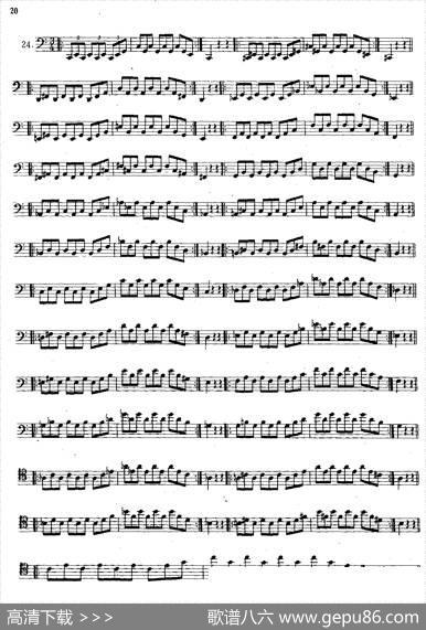 大管高级练习曲第一部分每日练习（21—33）