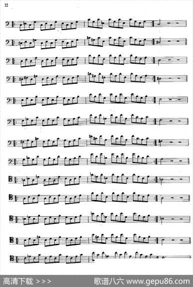 大管高级练习曲第一部分每日练习（21—33）