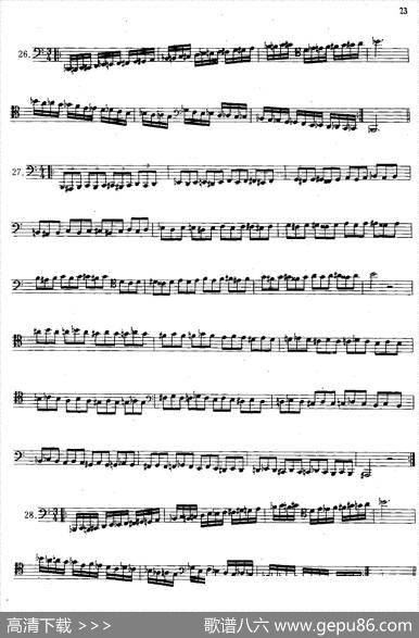 大管高级练习曲第一部分每日练习（21—33）