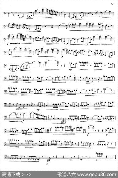 大管高级练习曲第二部分节奏练习（10）|维克多尔·勃隆斯