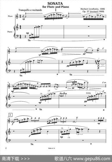 Sonata（长笛+钢琴）