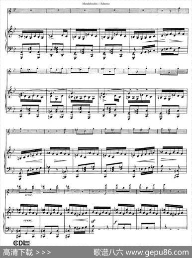 Scherzo（长笛+钢琴）