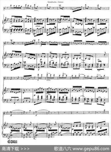 Scherzo（长笛+钢琴）