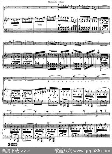 Scherzo（长笛+钢琴）