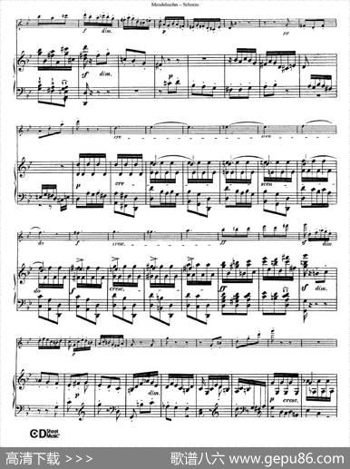 Scherzo（长笛+钢琴）