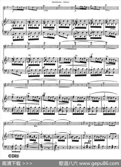 Scherzo（长笛+钢琴）