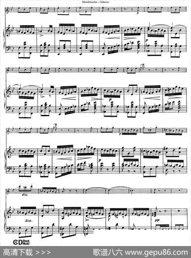 Scherzo（长笛+钢琴）