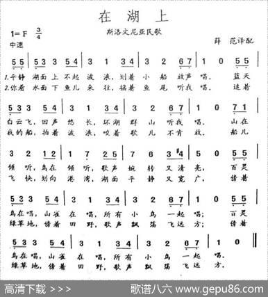 在湖上（斯洛文尼亚）