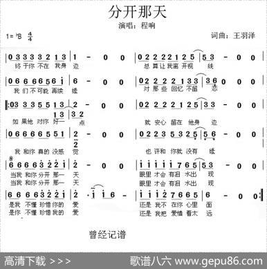 分开那天（王羽泽词曲） - 王羽泽|王羽泽