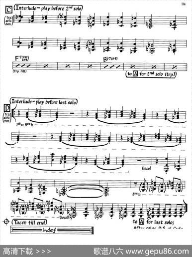 Gemini(HornParts)（爵士钢琴曲）