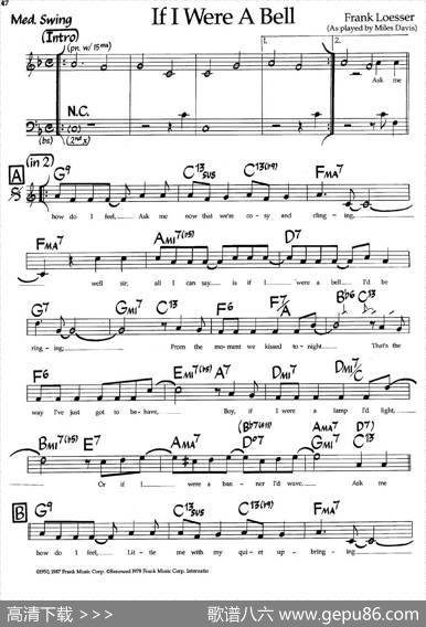 IfIWereABell（爵士钢琴曲）
