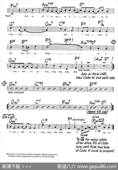 IfIWereABell（爵士钢琴曲）