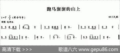 跑马溜溜的山上