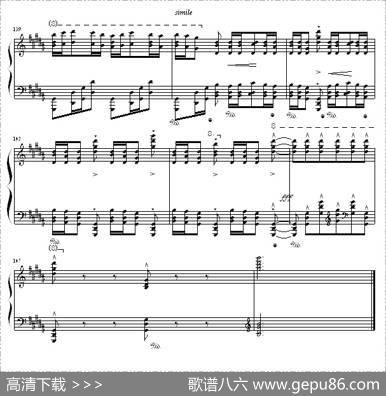 钟（帕格尼尼大练习曲III、“清代皇帝”制谱版）