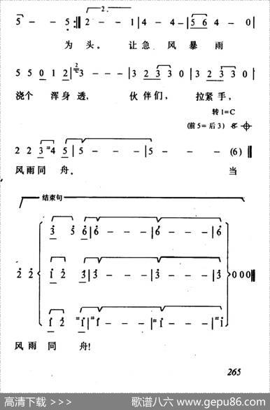 风雨同舟（阎肃词徐沛东曲） - 阎肃|徐沛东