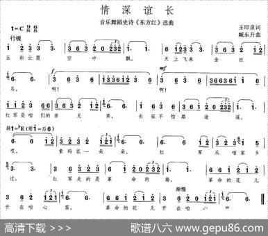 情深谊长（大型音乐舞蹈史诗《东方红》歌曲集） - 王印泉|臧东升