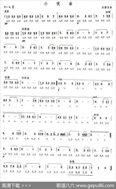 考级八级曲目：小夜曲