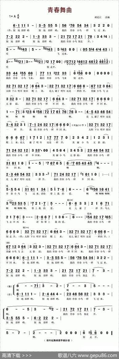 青春舞曲（胡廷江改编版）