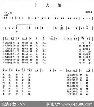 十大姐（云南民歌）