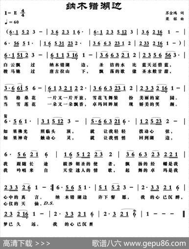 纳木错湖边 - 苏金鸿|梁铭