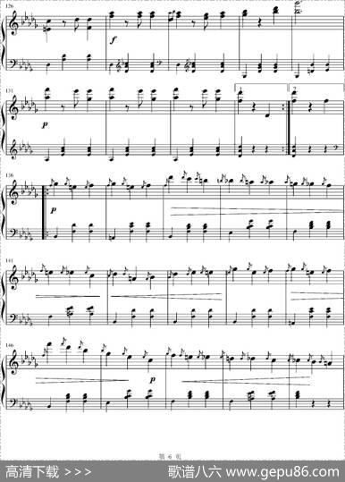 华丽的大圆舞曲（冯明东制谱版）|肖邦曲、冯明东制谱
