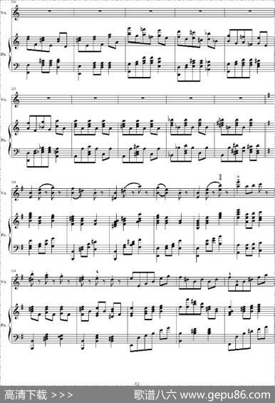 A小调舞曲（ForPianoAndViolin）
