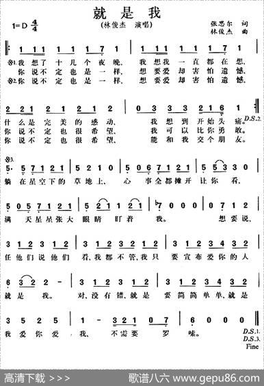 就是我 - 张思尔|林俊杰