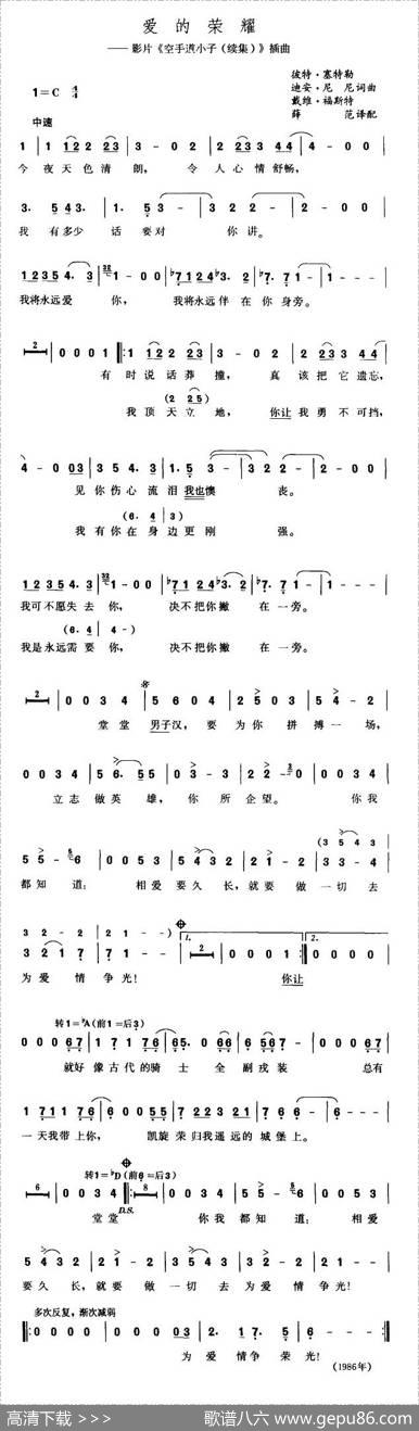 爱的荣耀（美）