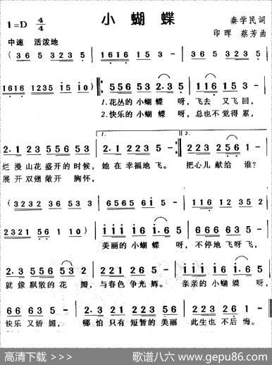 小蝴蝶 - 秦学民|印辉蔡芳