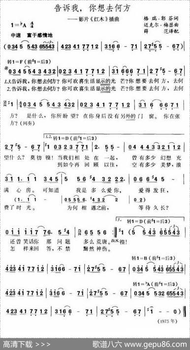 告诉我，你想去何方（美）