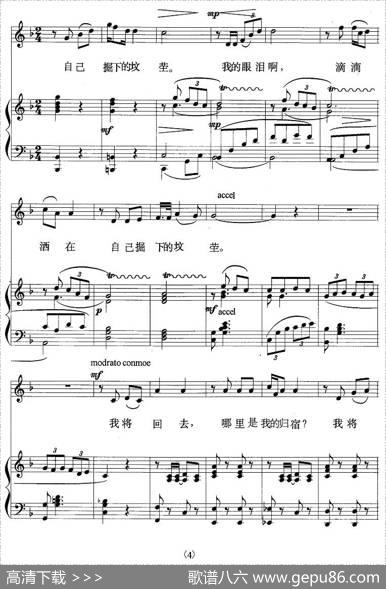 不幸的人生（歌剧《伤逝》选曲、正谱） - 王泉、韩伟|施光南