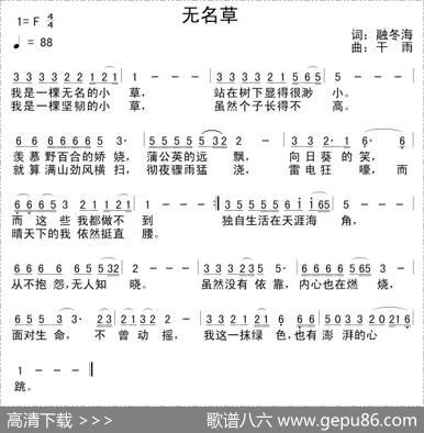 无名草 - 融冬海|干雨
