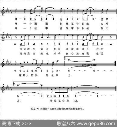日出东方（朱海词李海鹰曲、线简谱混排版） - 朱海|李海鹰