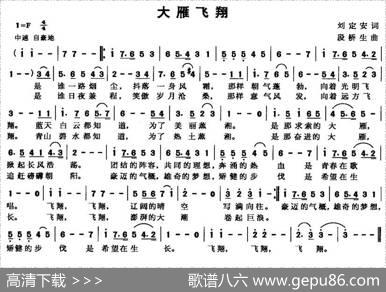 大雁飞翔 - 刘定安|段桥生