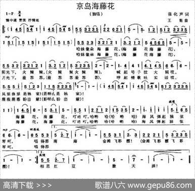 京岛海藤花 - 张化声|王能